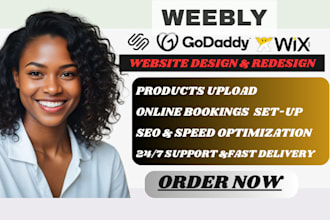 design unique weebly website redesign weebly, godaddy, wix, squarespace