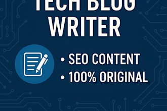 write SEO blog posts on tech, ai, or gadgets