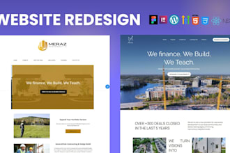 redesign your website into a clean modern layout