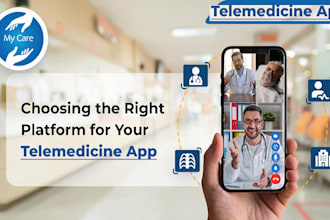 build telemedicine mobile app, doctor booking app, healthcare app, pharmacy app