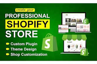 do shopify websitedesign, shopify dropshipping store, shopify online store