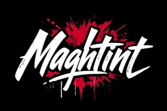 make outstanding logo, lettering, graffiti, signature design