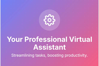 be your dedicated virtual assistant for efficient administrative tasks