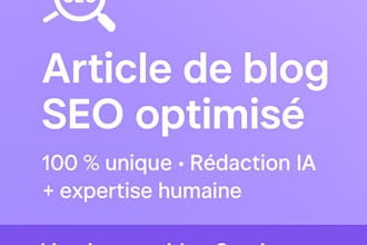 write an SEO optimized article or blog post using ai tools