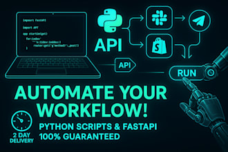 integrate apis or build custom python automation bots