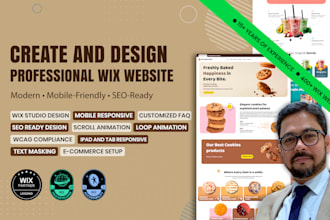 design a modern wix studio website that stands out and converts