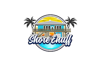 create exclusive and marvelous beach house logo design