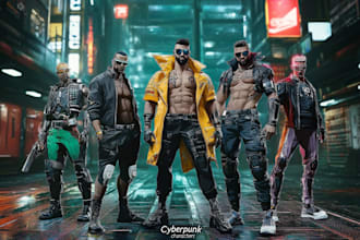 draw your character fantasy medieval cyberpunk steampunk etc