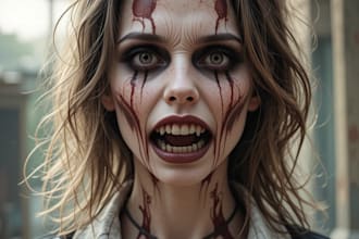 draw horror character illustration