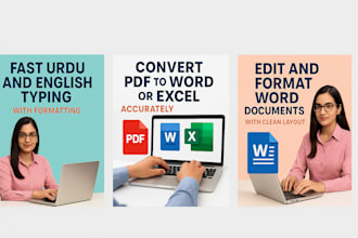 do fast urdu and english typing with formatting
