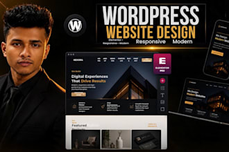 design or redesign a wordpress website with elementor