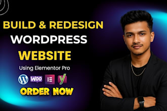 design a responsive wordpress website using elementor pro and speed optimization