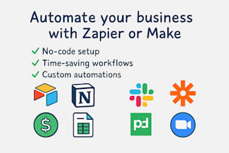 automate your workflows using zapier or make