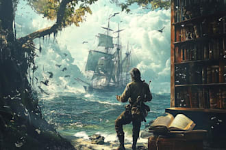 draw environment concept art fantasy worlds and friendship portrait