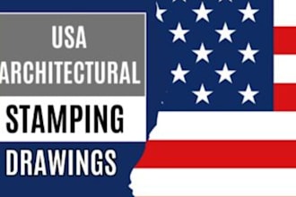 draw review and design architectural and engineering stamp for all us states