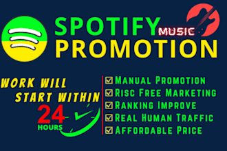 create nd run professional music promotion to promote your spotify music spotify