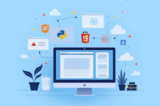 build a modern business website with  react  and flask backend