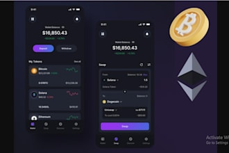 build fintech app crypto wallet app crypto exchange blockchain trading app