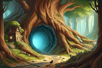 create stunning children book illustration package for KDP