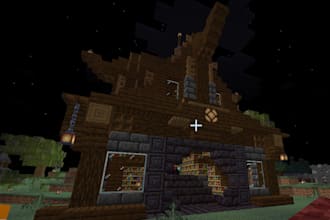 build everything you ask me on minecraft