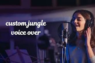 create jingle intro and outro voice over for your podcast and music production