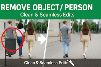 remove object or person seamlessly rebuild photo background