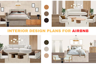 create an interior design plan for your airbnb