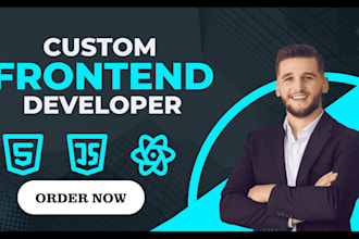 build,rebuild,design,redesign, custom clone frontend websites in html,css,react