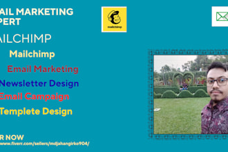 do design and run mailchimp email marketing campaigns