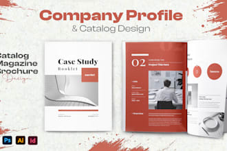do catalog design, company profile, bifold, trifold brochure