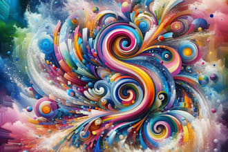 make custom matured abstract digital art, expressive