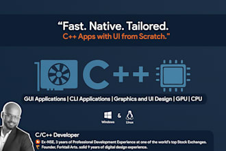 develop fast and efficient c cplus cplus applications for windows and linux