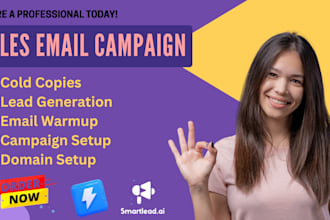 setup smartlead, instantly ai for cold email outreach marketing and email warmup