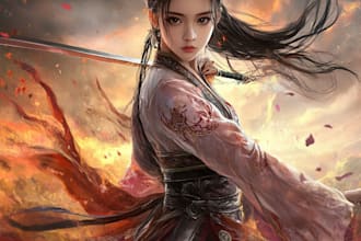 create original characters, fanart, and fantasy portraiture