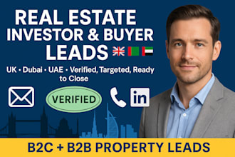 generate you dubai uae real estate investors leads property leads