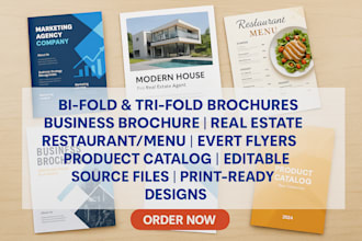 design your brochure design, award and certificate