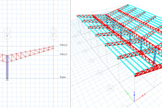 structure model and its analysis in etabs
