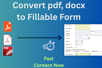 create fillable pdf form