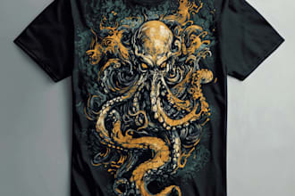 do tshirt and merch design for your print on demand shop