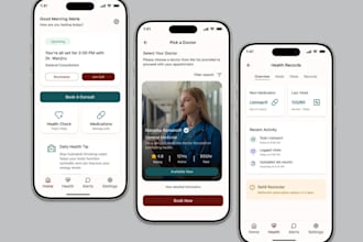 develop a professional hipaa compliant telehealth app, website for android , ios