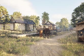 design 3d game environment in unity 3d or unreal engine 3d model scene