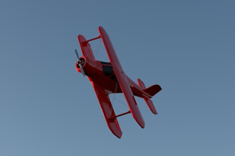 render HD 8k 3d aircraft animation, 3d airplane model, aerospace, 3d cad model