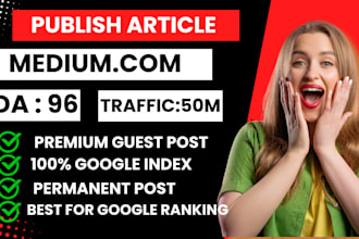 write and publish article fundly,com and medium,com premium guest post dofollow