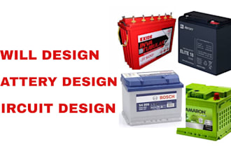 design battery design circuit design solar illustration