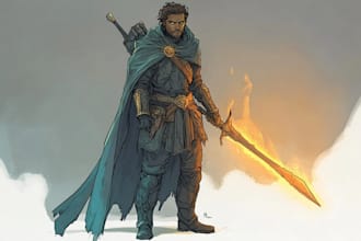 illustrate your d and d character portrait