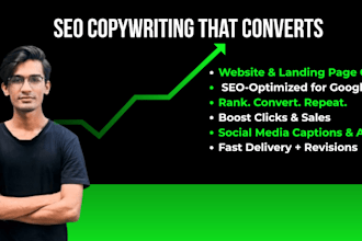 do SEO copywriting for websites, landing pages, and social media