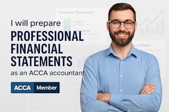 prepare accurate and professional financial statements as an acca accountant