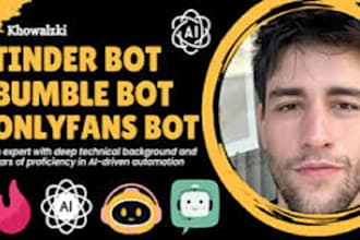 build tinder automation bot, dating bot, badoo bot, swipe bot, bumble bot