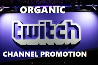 promote your twitch channel to bring organic live viewers