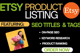do etsy product listing for high converting sales